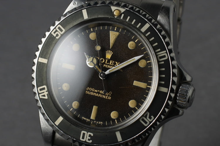 1966 Rolex Submariner 5513 with Gilt Tropical Brown Dial