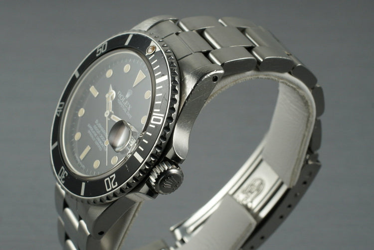 1984 Rolex Submariner 16800 with Box and Papers