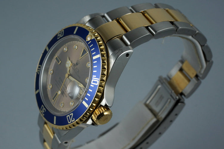 2000 Two Tone Submariner 16613 with Serti Dial