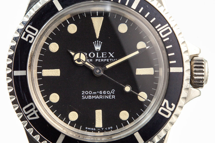1968 Rolex Submariner 5513 with Meters First Dial