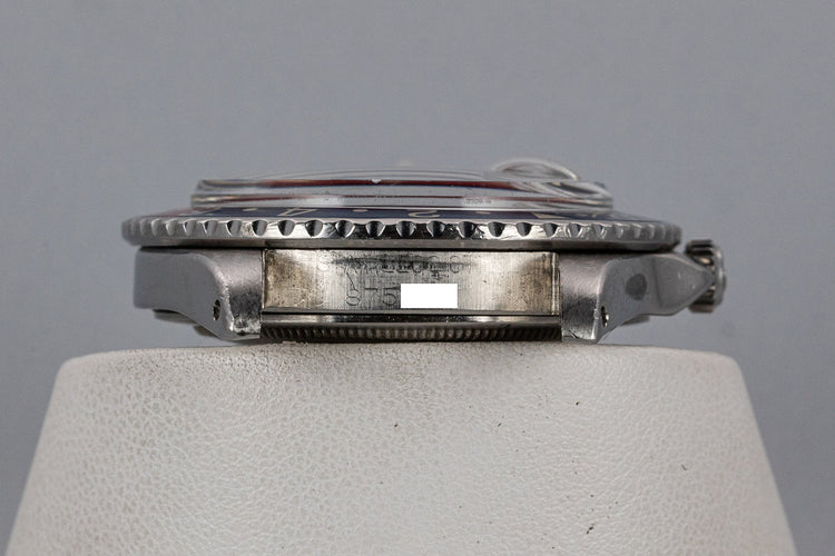 1963 Rolex GMT 1675 PCG Gilt Chapter Ring Underline Dial with Box, Papers, and Service Papers