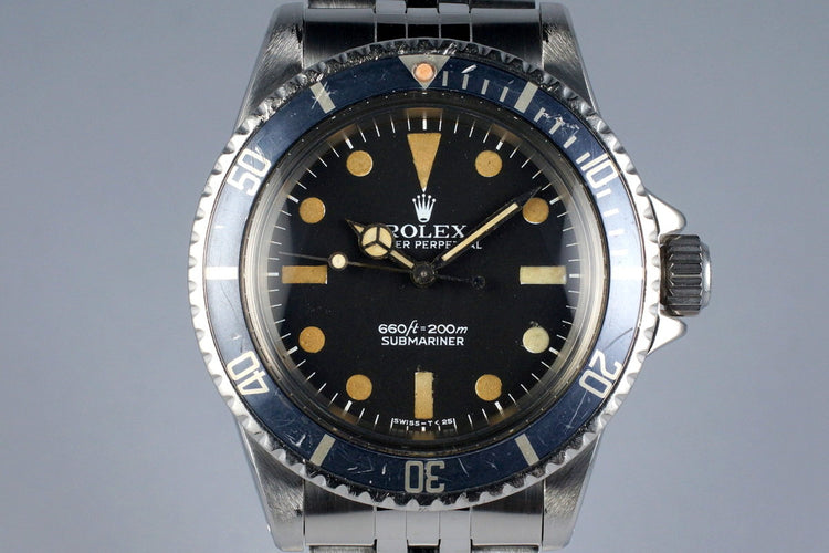 1977 Rolex Submariner 5513 Mark I Maxi Dial