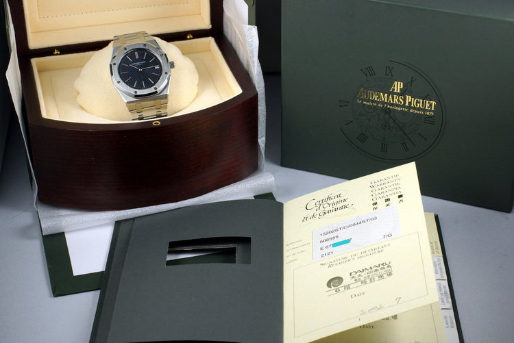 2002 Audemars Piguet 15202 Royal Oak with Box and Papers