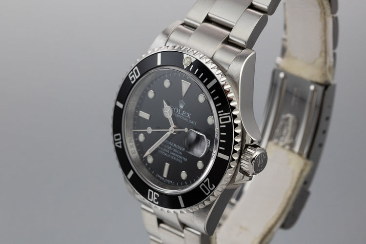 2007 Rolex Submariner 16610 with Box and Papers