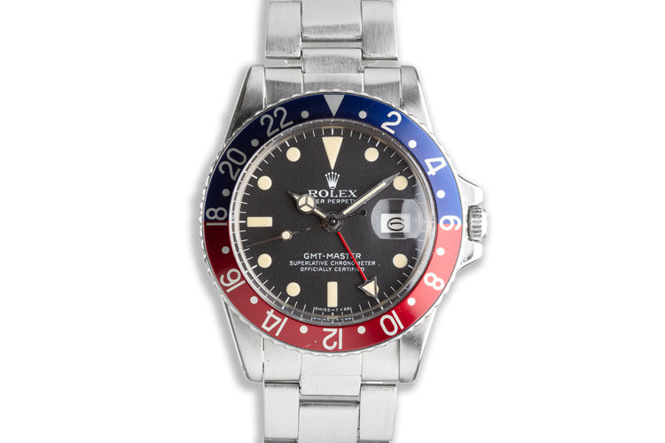 1972 Vintage Rolex GMT-Master 1675 Mk IV Dial
