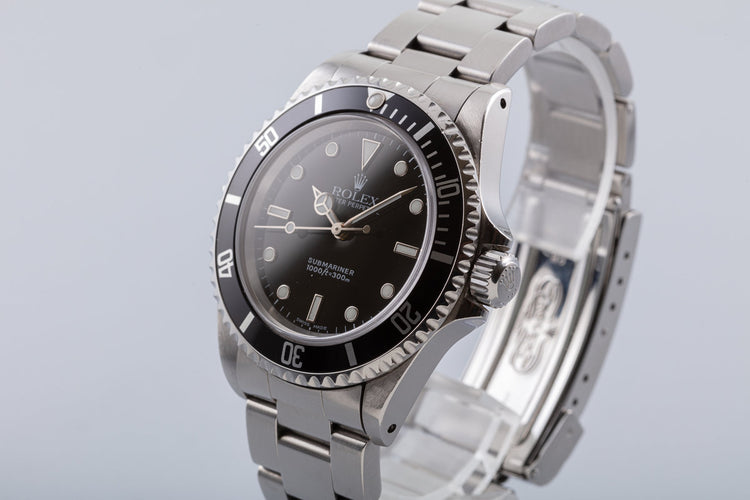 2000 Unpolished Rolex Submariner 14060 with Box & Papers