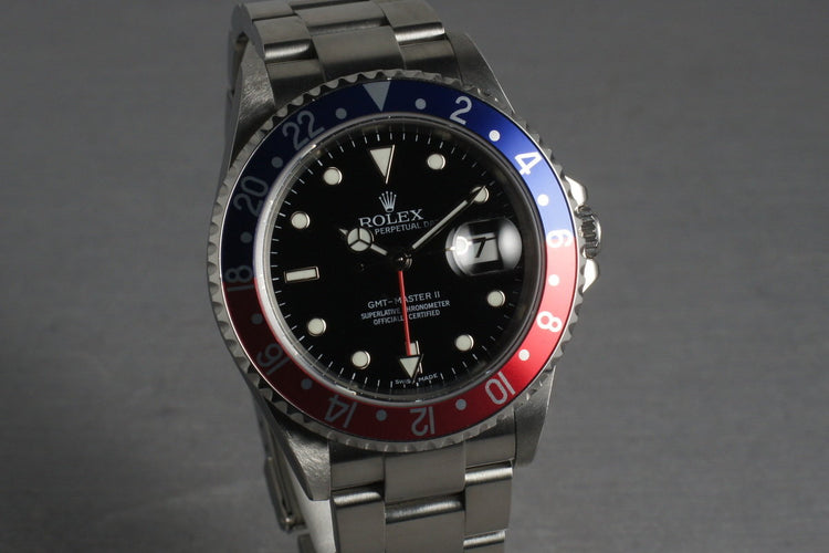 Rolex GMT 16710 Z serial with Box and Papers Stick Numeral Dial