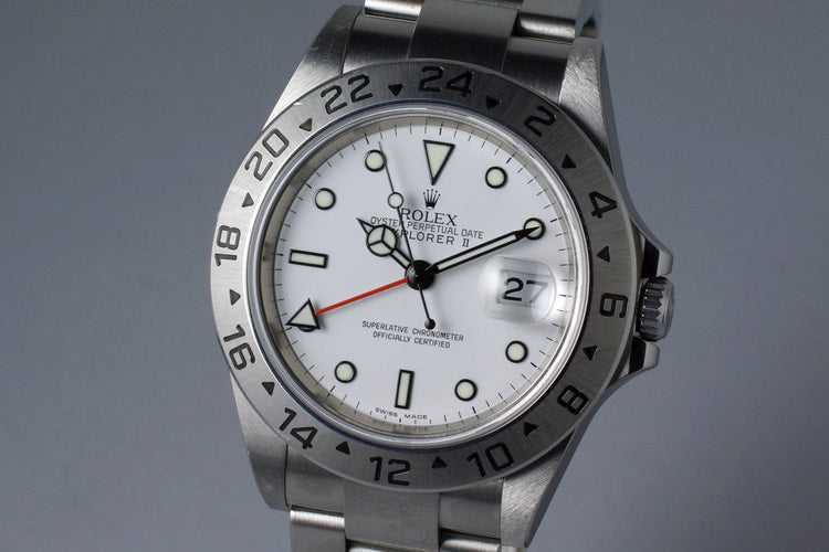 2006 Rolex Explorer II 16570 White Dial