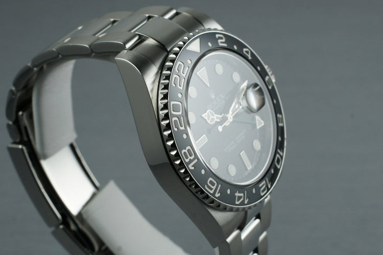 2009 Rolex GMT II 116710LN with Box and Papers