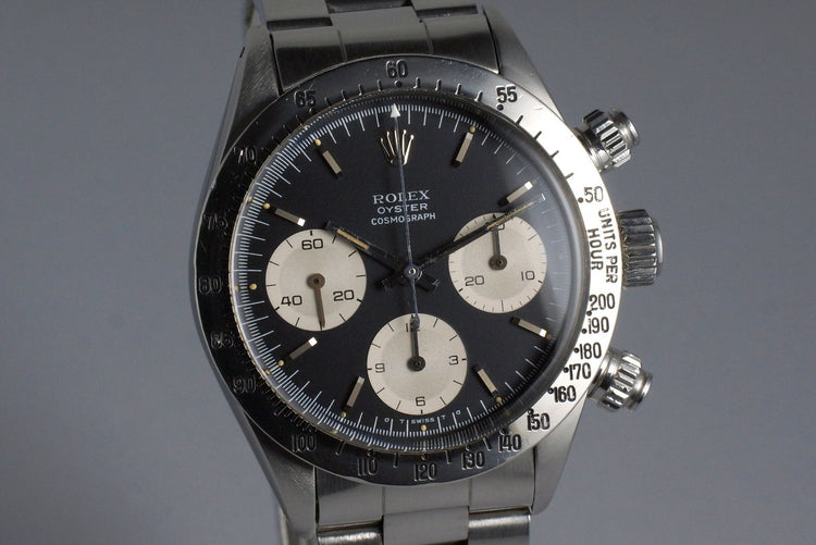 1972 Rolex Daytona 6265 Black Sigma Dial with RSC Papers