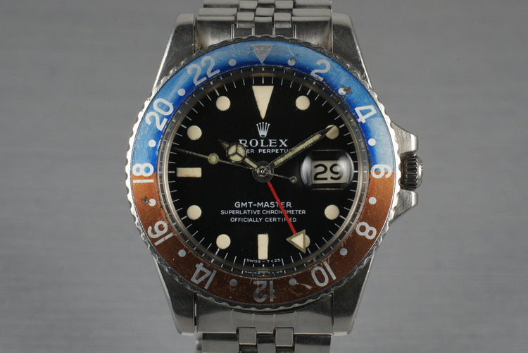1968 Rolex GMT 1675 with Mark 1 Dial