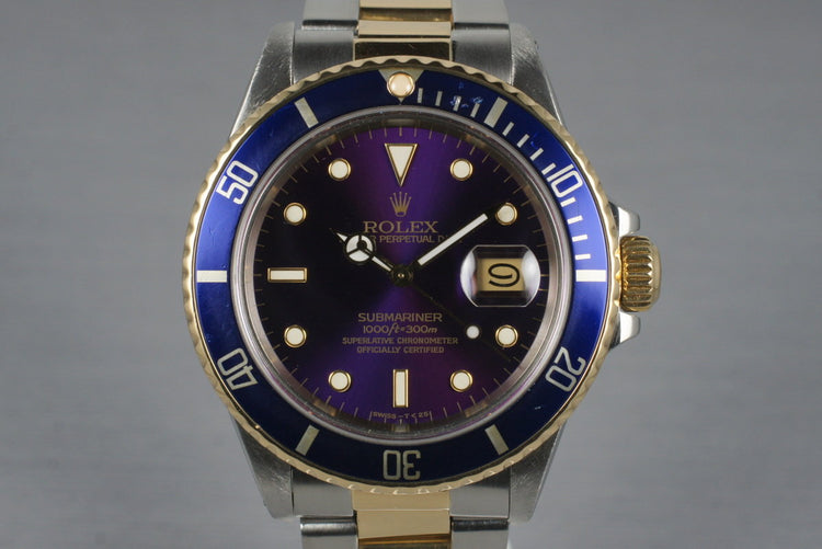 1987 Rolex Two Tone Blue Submariner 16803