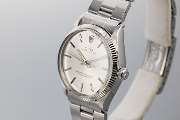 1972 Rolex Oyster Perpetual 1005 Silver Dial