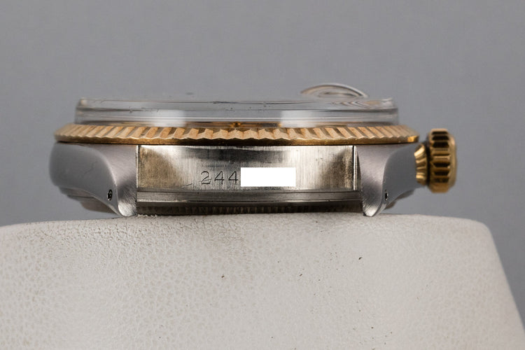 1969 Rolex Two-Tone DateJust 1601 with No Lume Champagne Dial