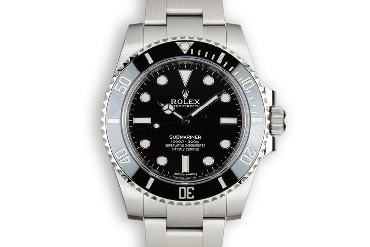 2018 Rolex Ceramic Submariner 114060 with Box and Papers