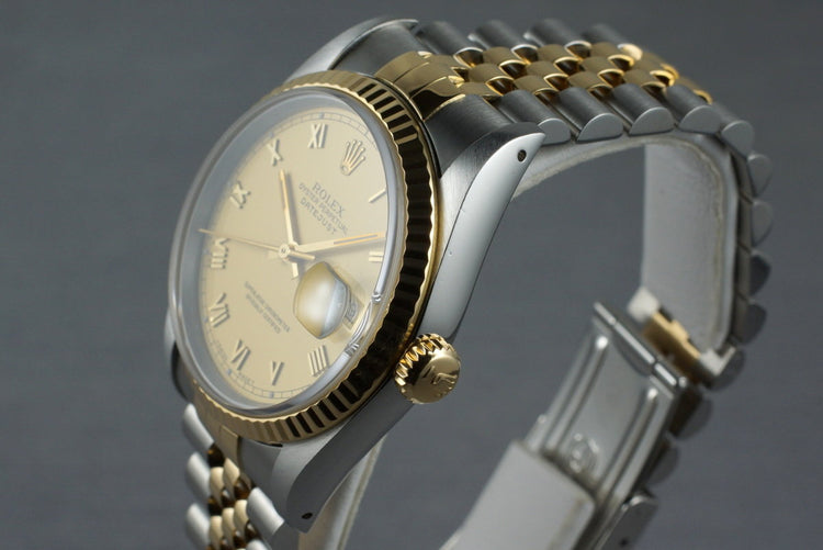1993 Rolex Two Tone DateJust 16233 Matte Roman Numeral Dial