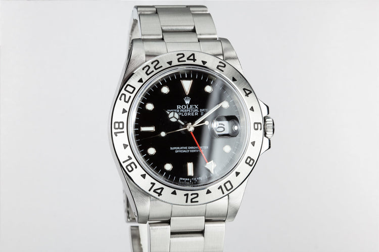 1997 Rolex Explorer II 16570 Black Dial