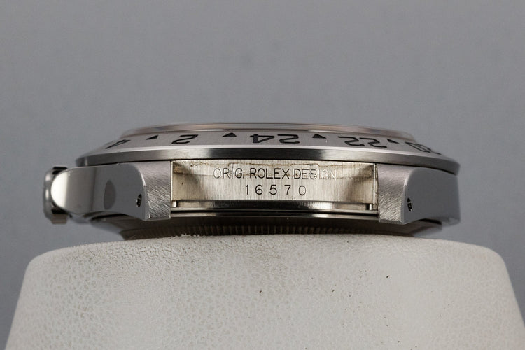 2000 Rolex Explorer II 16570 Black Dial with Box and Papers