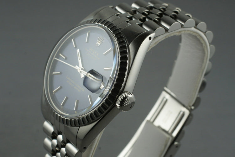 1978 Rolex Datejust 1603 with Matte Blue Sigma Dial