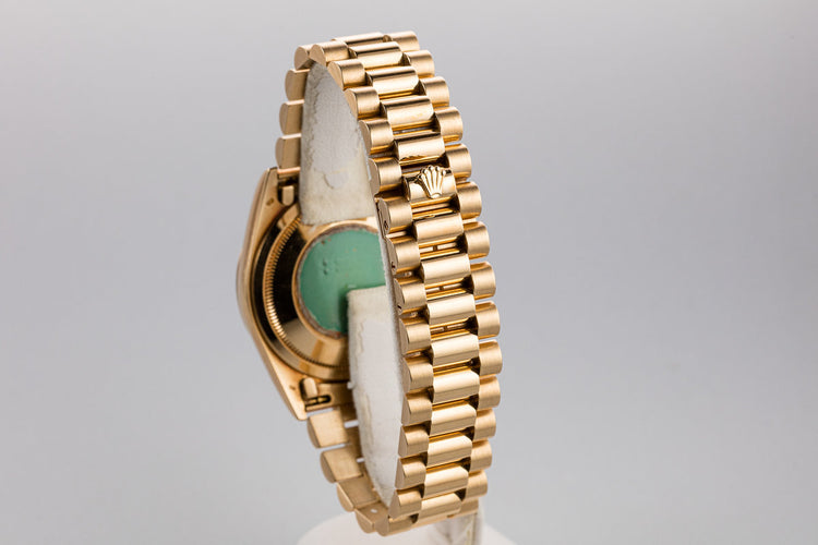 1989 Rolex 18K YG Day-Date 18238 Champagne Diamond Dial