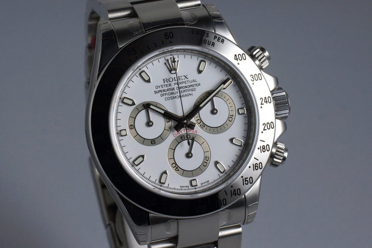 2009 Rolex Daytona 116520 White Dial with Box and Papers MINT