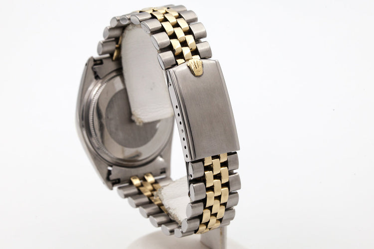 1972 Rolex Two Tone DateJust 1601 Gold Dial with Box and Papers