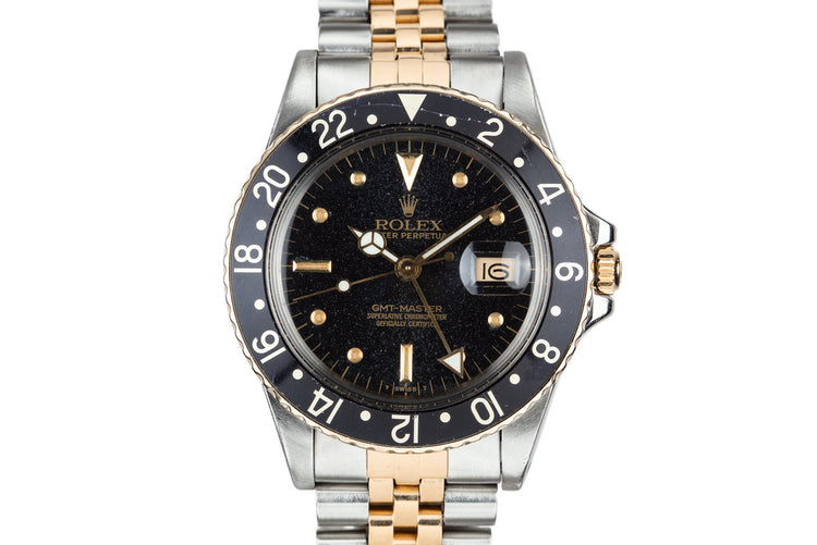 1981 Rolex Two Tone GMT-Master 16753 with Black Nipple Dial