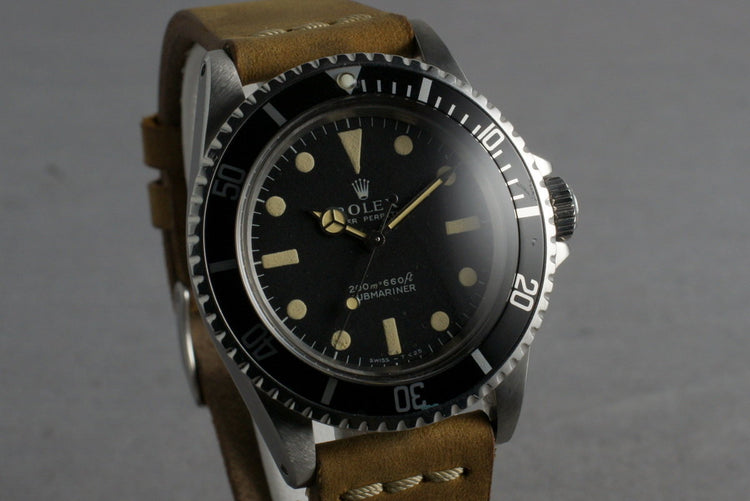 1967 Rolex Submariner 5513 Meters First with Service Papers