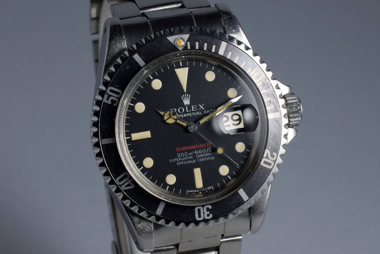 1969 Rolex Red Submariner 1680 Mark I Dial