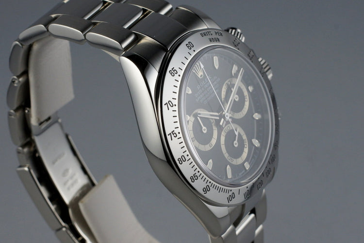 2005 Rolex Daytona 116520 Black Dial with RSC Papers