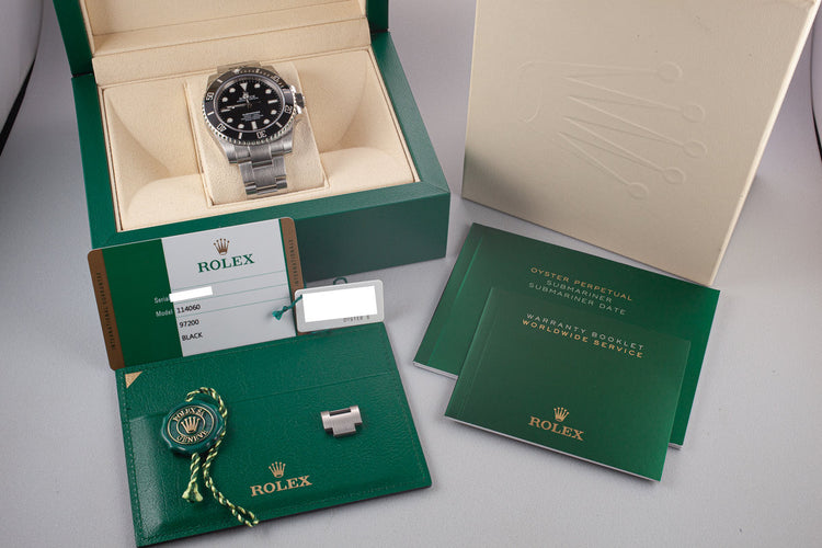 2017 Rolex Submariner 114060 with Box and Papers