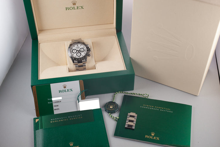 2017 Rolex Daytona 116500LN White Dial with Box and Papers