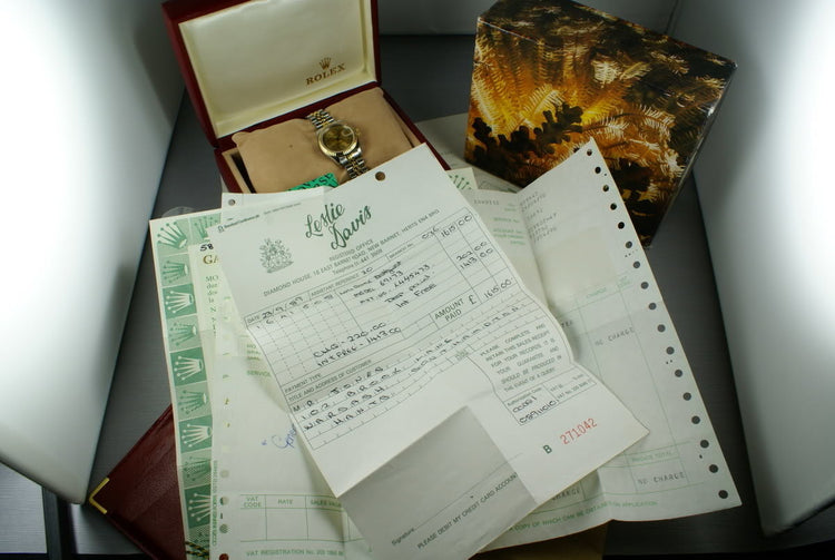 Rolex Ladies Datejust 69173 Box, Papers and Mr. Hudson Letter