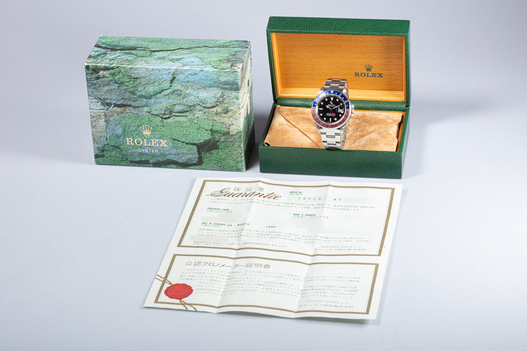 1995 Rolex GMT-Master II "Pepsi" Box & Papers