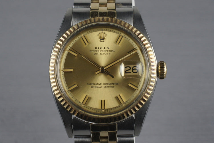 1972 Rolex Two Tone DateJust 1601 ‘Wide Boy’ Dial