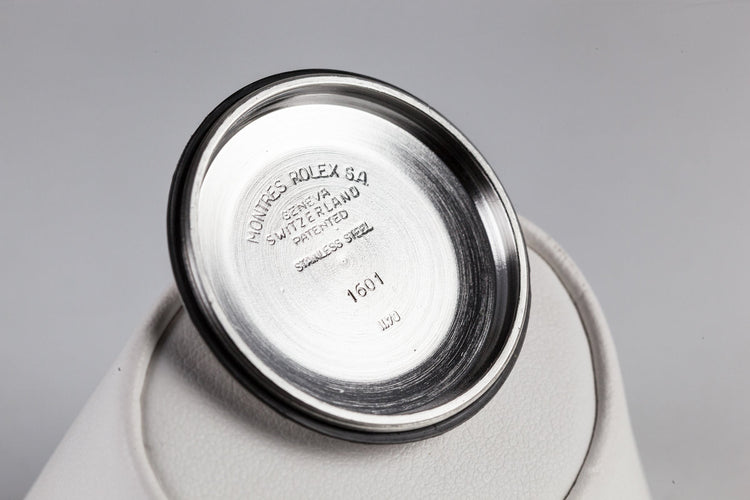 1970 Rolex DateJust 1601 Silver Dial with No Lume Dial