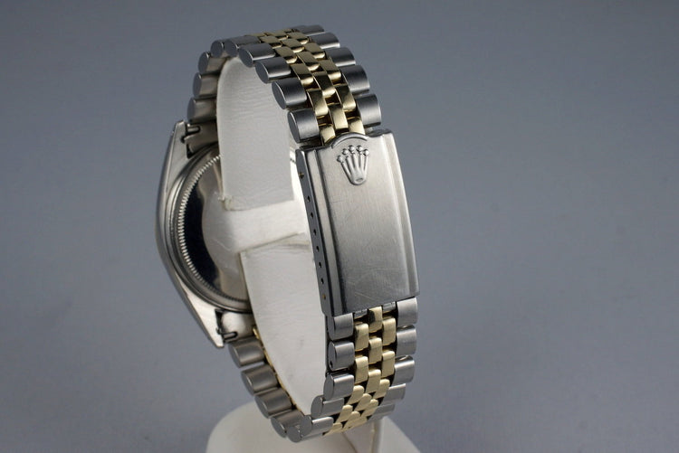 1964 Rolex Two Tone DateJust 1601 Glossy Gilt Black Dial