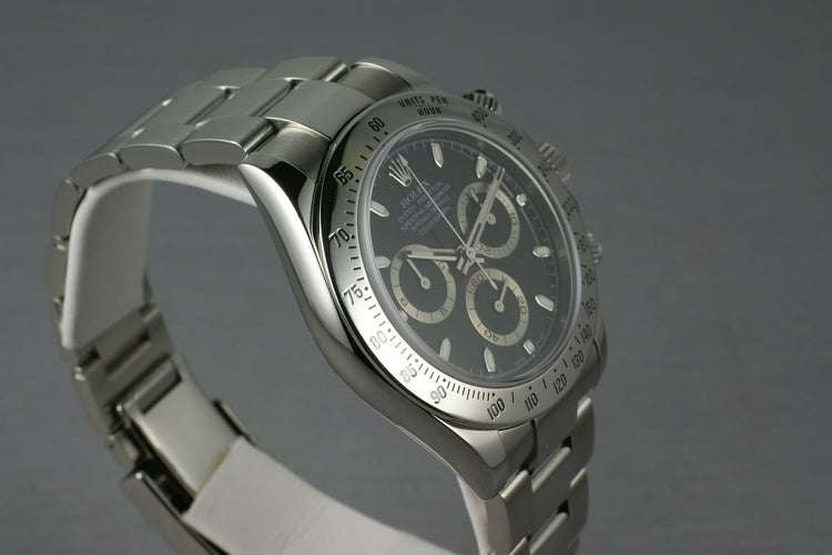 Rolex SS Daytona 116520 Black Dial V serial with papers