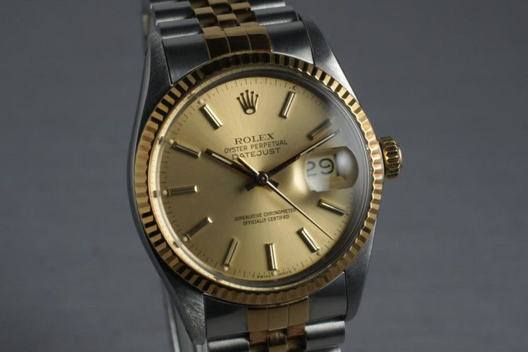 1986 Rolex Two Tone Datejust 16013