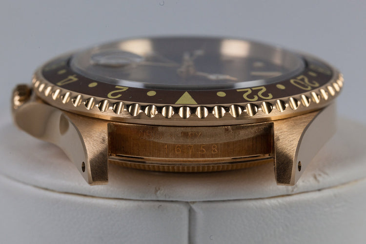 1984 Rolex YG Root Beer GMT 16758