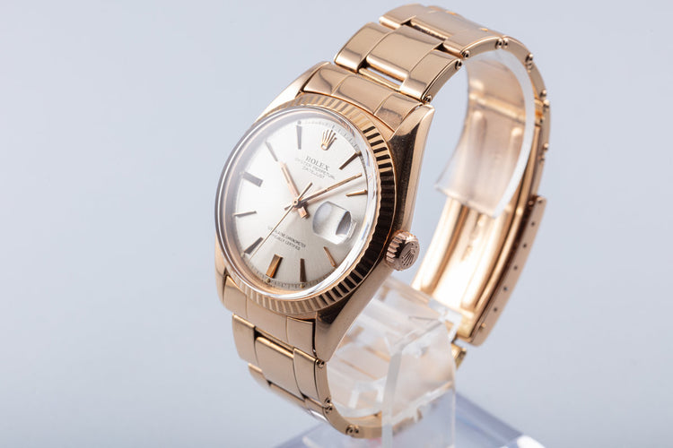 1966 Vintage Rolex 18K Rose Gold DateJust 1601