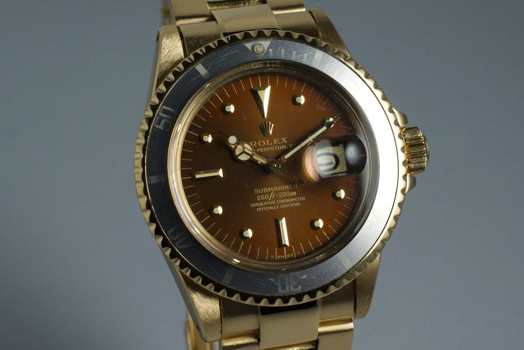 1978 YG Rolex Submariner 1680 Tropical Dial