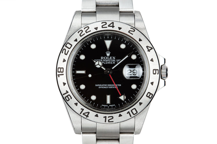 2000 Rolex Explorer II 16570 Black Dial