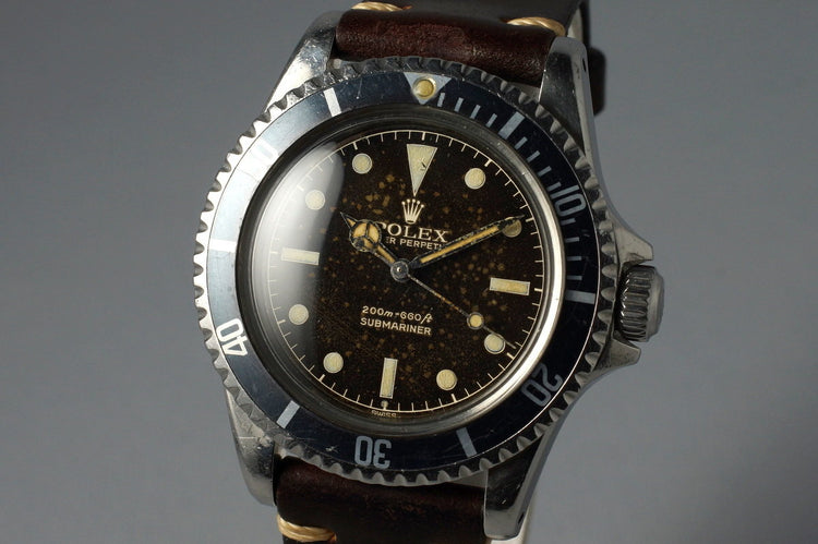 1961 Rolex Submariner 5512 PCG Gilt Chapter Ring Dial