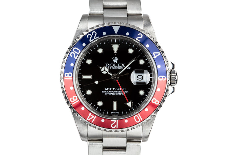 1999 Rolex GMT-Master 16700 SWISS Only "Pepsi" with Box and Papers