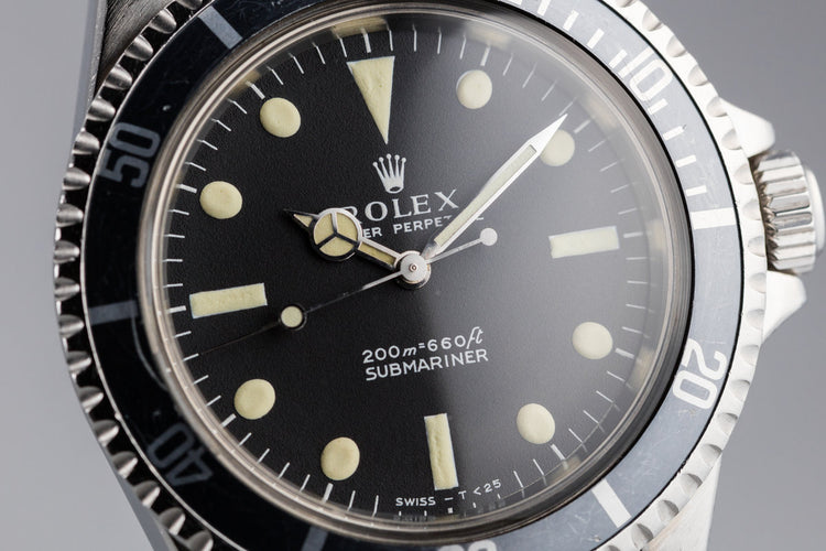 1967 Rolex Submariner 5513 Meters First Dial