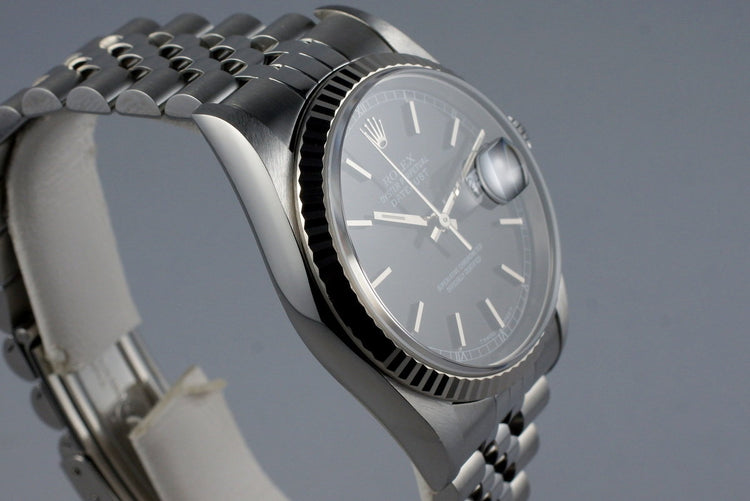 1995 Rolex DateJust 16234 Black Dial