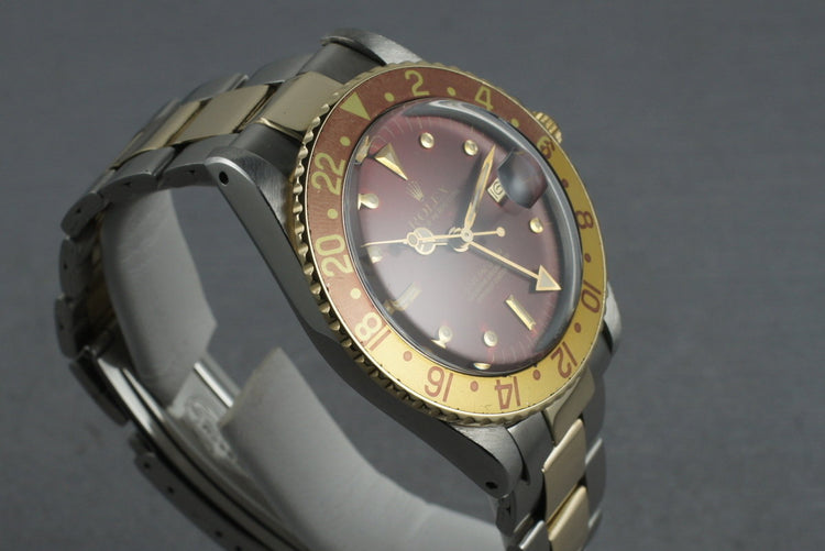 Rolex GMT Two Tone 16753 with root beer nipple dial