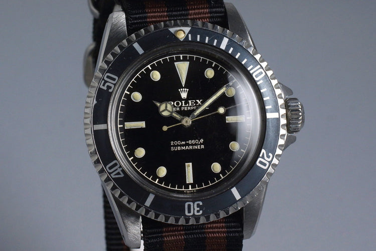 1961 Rolex Submariner 5512 PCG 2 Line “Tulip Crown” Gilt Chapter Ring Dial