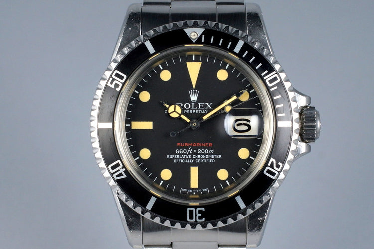 1971 Rolex Red Submariner 1680 Mark V Dial
